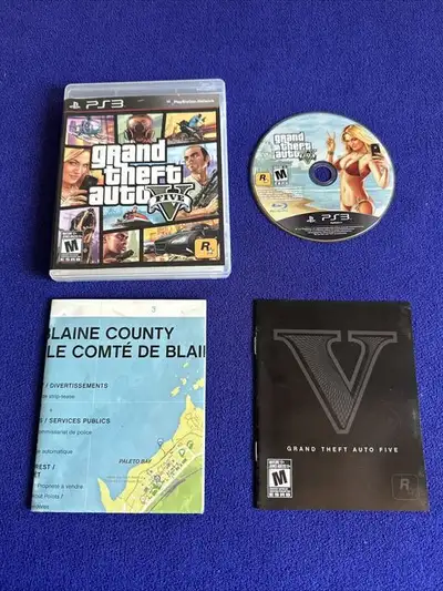 Like New Full + Map Grand Theft Auto V 5 Playstation 3 PS3 $18, View more
