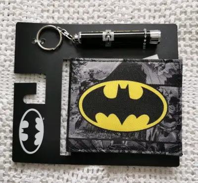 Batman wallet and flashlight, View more