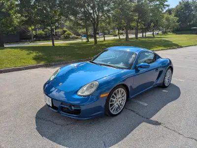 2007 Porsche Cayman S – 6-Speed Manual | Cobalt Blue with Black Interior | 19” Sport Design Wheels |...