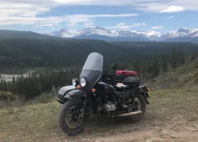 all road all season motorcycle , selectable 2 wheel drive with reverse , grey colour, set up for col...