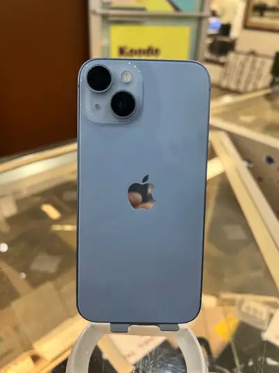 APPLE IPHONE 14 FOR SALE. 128 GB IN STOCK - 1 AVAILABLE COLOR - BLUE CALL OR VISIT DJANGOS 115 3RD A...