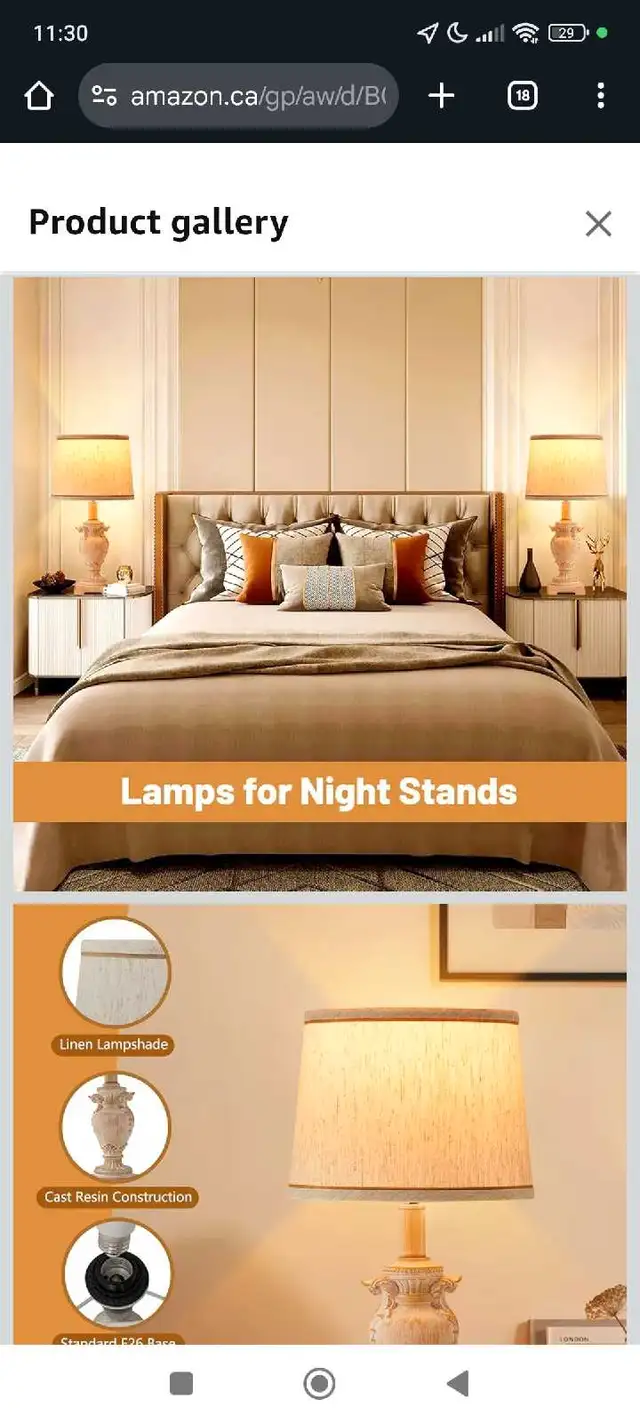 Table Lamp,3-Way Dimmable Bedside Lamp,Lamps for Bedrooms with 262863257295361122