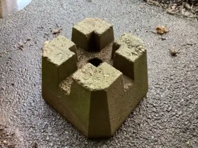 4 Way Natural Decking Block 4” x 4”, View more