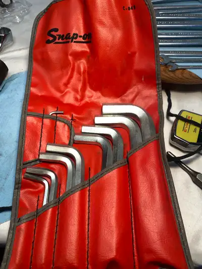 Snap-On Hex/Allen Wrench Partial Set W/Roll C-84B, View more