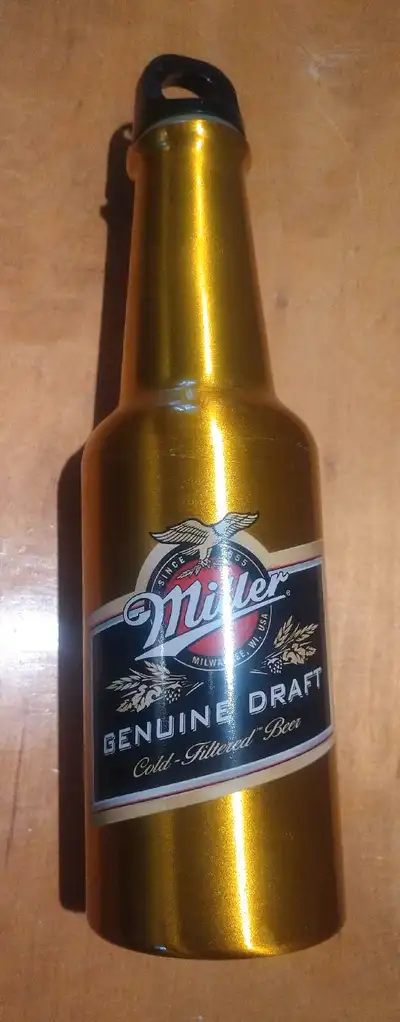 Bouteille Miller Draft Aluminium 20$ Argent Comptant