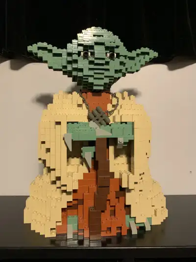 Authentic LEGO Yoda UCS set 7194. Complete and built. No box or manual. Displayed in room with no su...