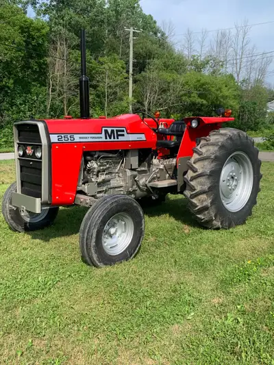 Tracteurs massey ferguson model 255 diesel power steering avec transmission a 8 vitesse d avant supe...