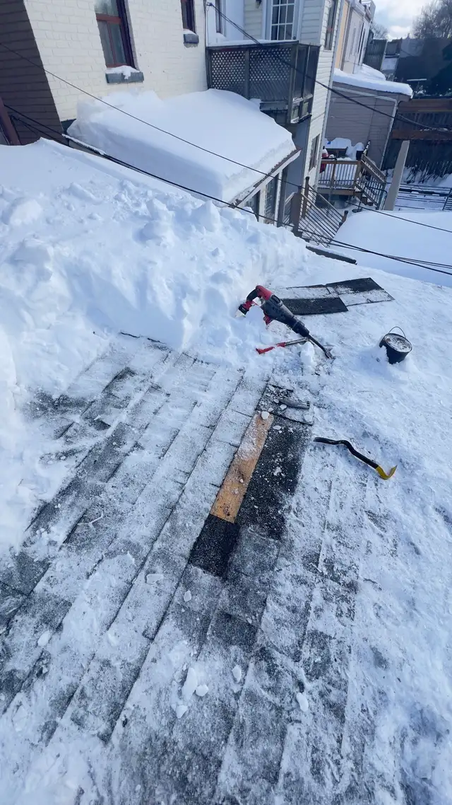 Roof Leak Repair Shingles Flat roof ice dam