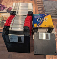 FREE - 62 3.5" floppy disks 