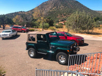 jeep tj soft top ----brand new ---tan color ---no frame 