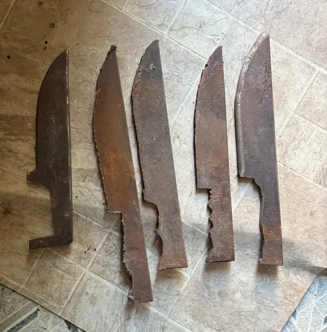 Handmade blue spring steel knives, Deba, Hocho, Kukri in Kitchen & Dining Wares in Oshawa / Durham Region - Image 7