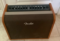  Fender Acoustic 100 amplifier with cover.