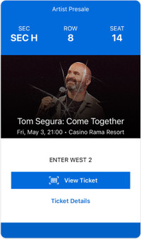 Tom Segura Casino Rama May 3 2024