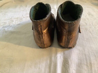 Vintage Bronzed Copper Baby Shoes