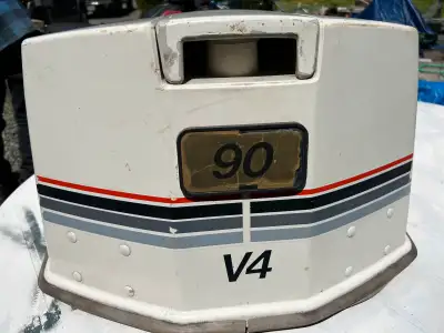 1988 Johnson 90 HP V4 cowl hood and all other parts, View more