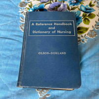 A Reference Handbook & Dictionary of Nursing 