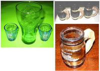 Vintage Coca-Cola, Barrel Mugs, Shooter Glasses