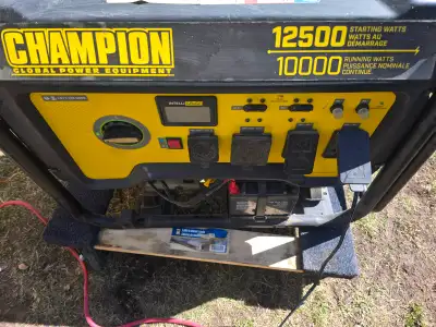 Used-Champion 10,000-Watt Portable Generator with Electric St, View more