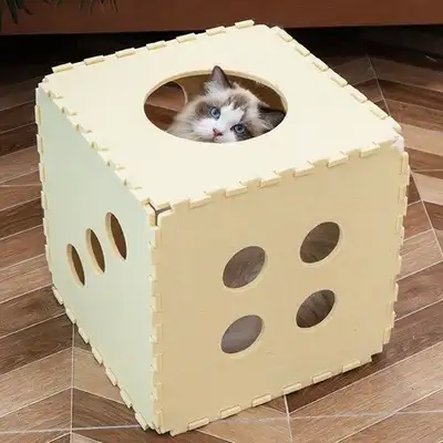 Cute Cat Cube House Play Hideout, View more