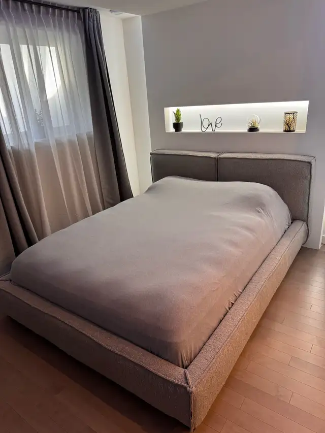 Bed VESTA Maison Corbeil - NEW used only 2 months in Beds & Mattresses in City of Montréal - Image 5