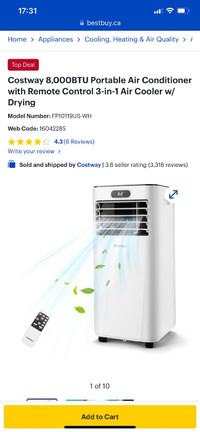 Costway Air conditioner 