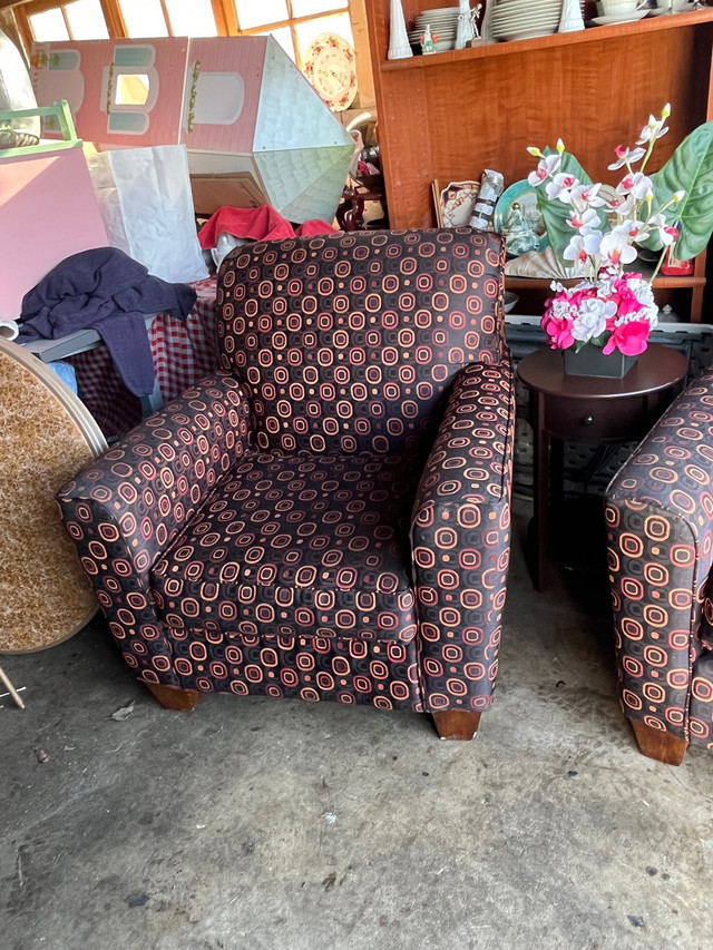 Two Ashley  upholstered accent chairs armchairs  in Chairs & Recliners in La Ronge - Image 2