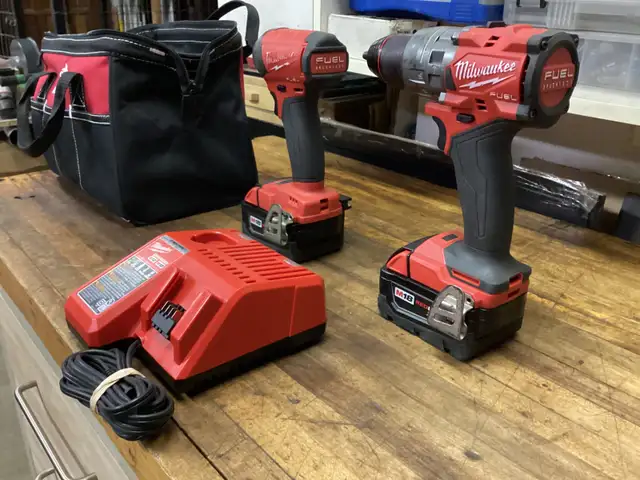 MILWAUKEE M18 FUEL SURGE IMPACT DRIVER and 1/2” HAMMER DRILL KIT in Power Tools in Barrie - Image 5