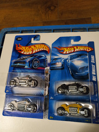 Hot Wheels Motorcycle Dodge Tomahawk Lot of 4 Colours