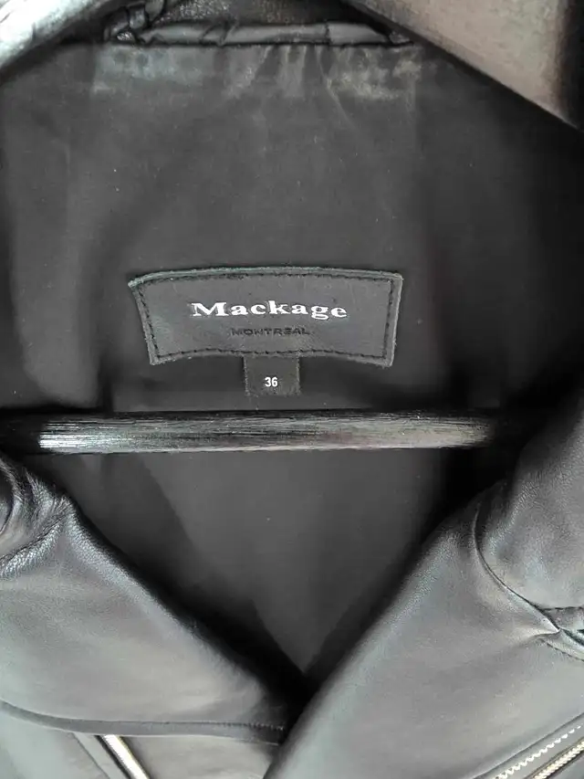 Men's Mackage Fenton Leather Biker Jacket (sz 36) in Men's in City of Toronto - Image 4