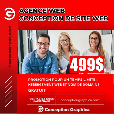 Conception de Site Web 499$, Graphiste, Website design, View more