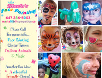 Face Painting and Magic Shows Children's Birthday Parties Events