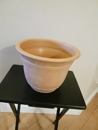 Large Terracotta Plastic Planter with drainage holes, View more