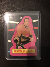 Brutus Beefcake 1985 wrestling sticker card
