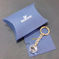 SWAROVSKI CRYSTAL BALL EMPLOYEE KEY RING Holder