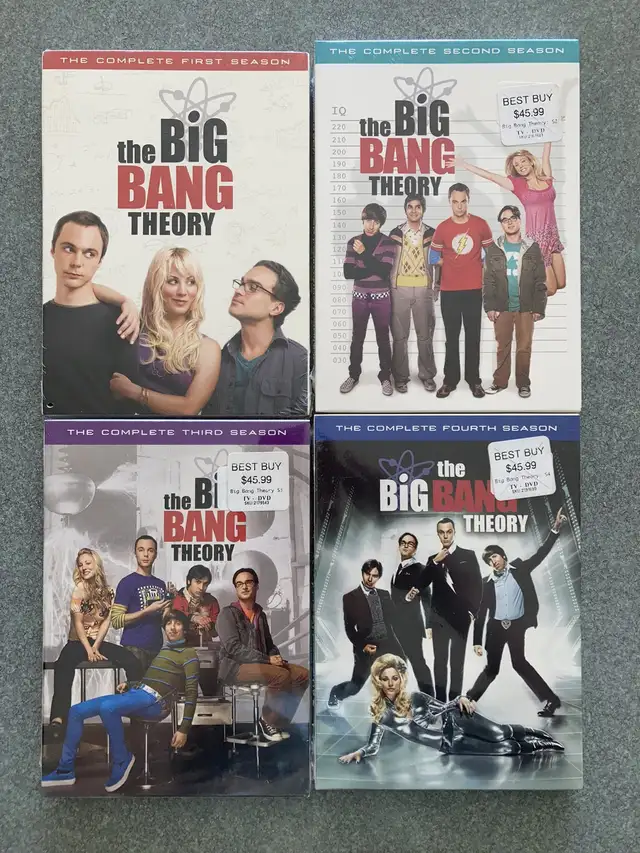 New sealed The Big Bang Theory Complete Seasons 1 2 3 4 on DVD