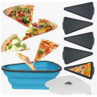 Cooker King Collapsable Pizza Storage Container With Snap On Lid