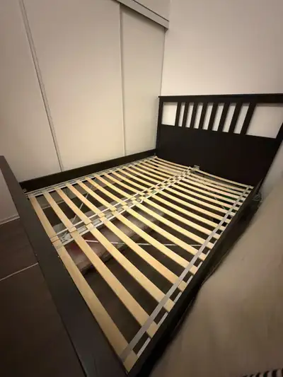 IKEA Double/Full Bed Frame – Dark Brown, View more