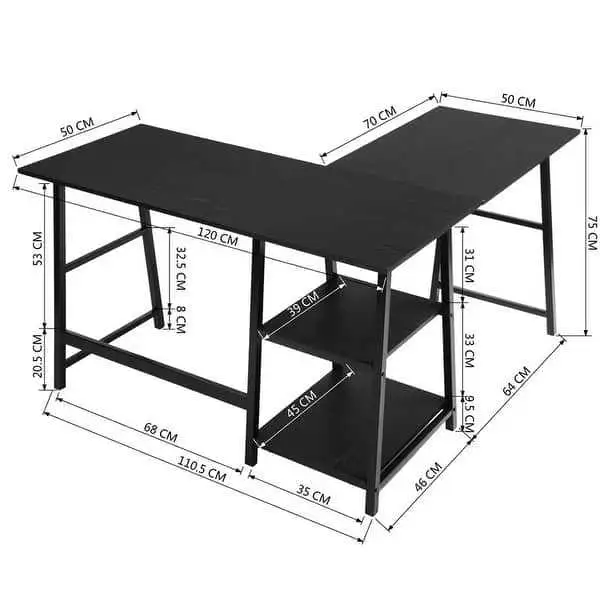 Computer Desk (L-shaped) - Modern & compact in Desks in Ottawa - Image 6