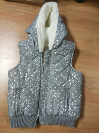 Puffer Sherpa vest - size 5T