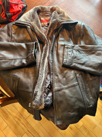 Excelled Men’s Leather Jacket (Large) 