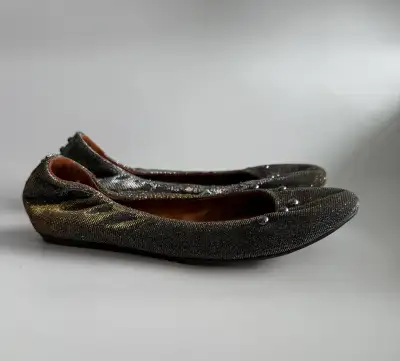 Lanvin Vintage Metallic Ballet Flats in size 37,5 (24cm), View more
