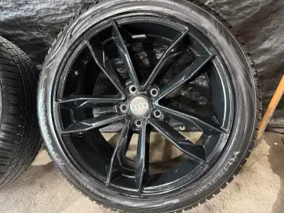 OEM Audi rims 18x8.5 245/40/18 Vredestein Hypertrac tires Rims fit A4,A5,A6,S4,S5 and other models D...