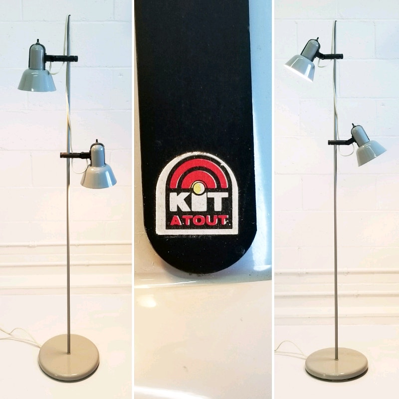 1980s Kit Atout Lampe sur pied vintage Vintage floor lamp Éclairage