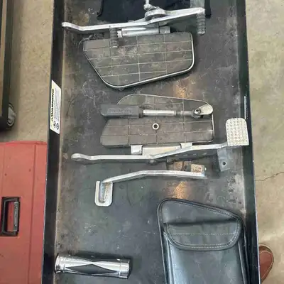 “Markland” floor boards off a 1996 GL1500 Goldwing. Will throw in the leather cubby pouch and grips...