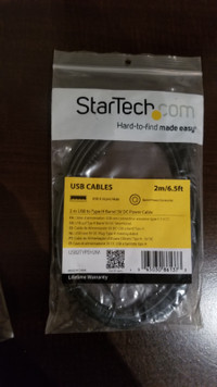 Cable USB a Type H Barrel 5V DC 2m/6.5ft