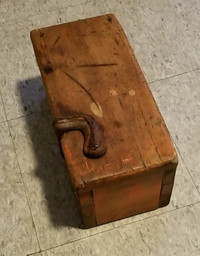Antique shoes shine box