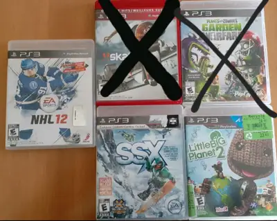 Jeux PS3 games 10$ ch/ea., View more