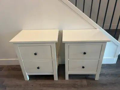 pair of IKEA HEMNES nightstands, solid wood , View more