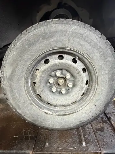 Rims, Sensors and tires Two tires tread are boarder line!! Two tires tread is good. Size 265/70/R17...