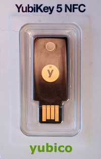 YubiKey 5 NFC utilisée une fois